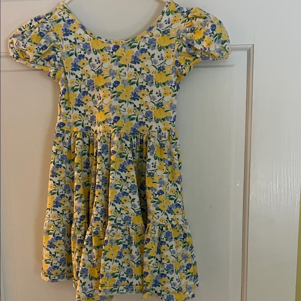 Janie and Jack Yellow and Blue Floral Dress